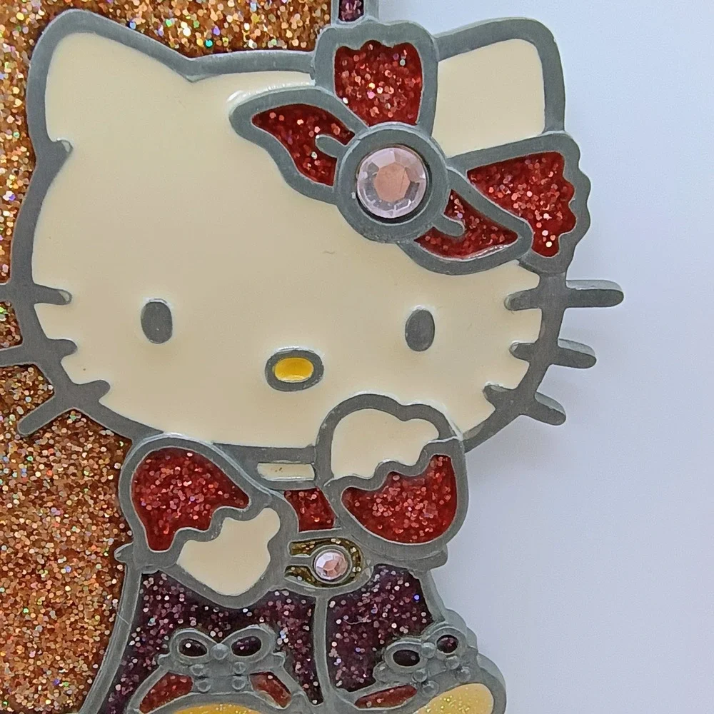 Vintage Hello Kitty Glitter Light Switch Plate Cover Y2K Sanrio 3D Resin Bling